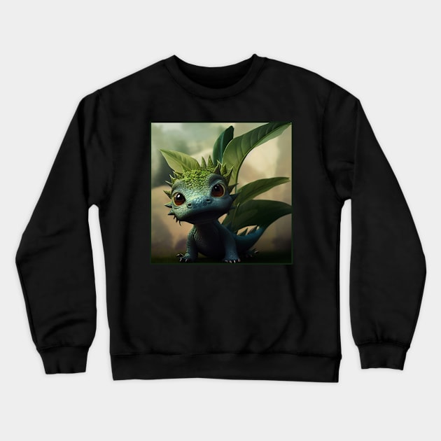 Baby Dragon Crewneck Sweatshirt by orange-teal